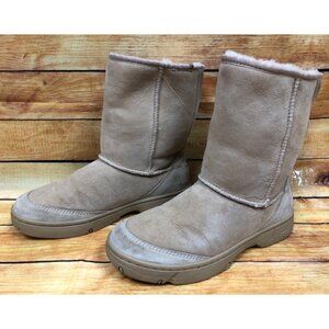UGG Ultimate Short 5275 Suede Sheepskin Beige Boots Womens 8 (w6j)